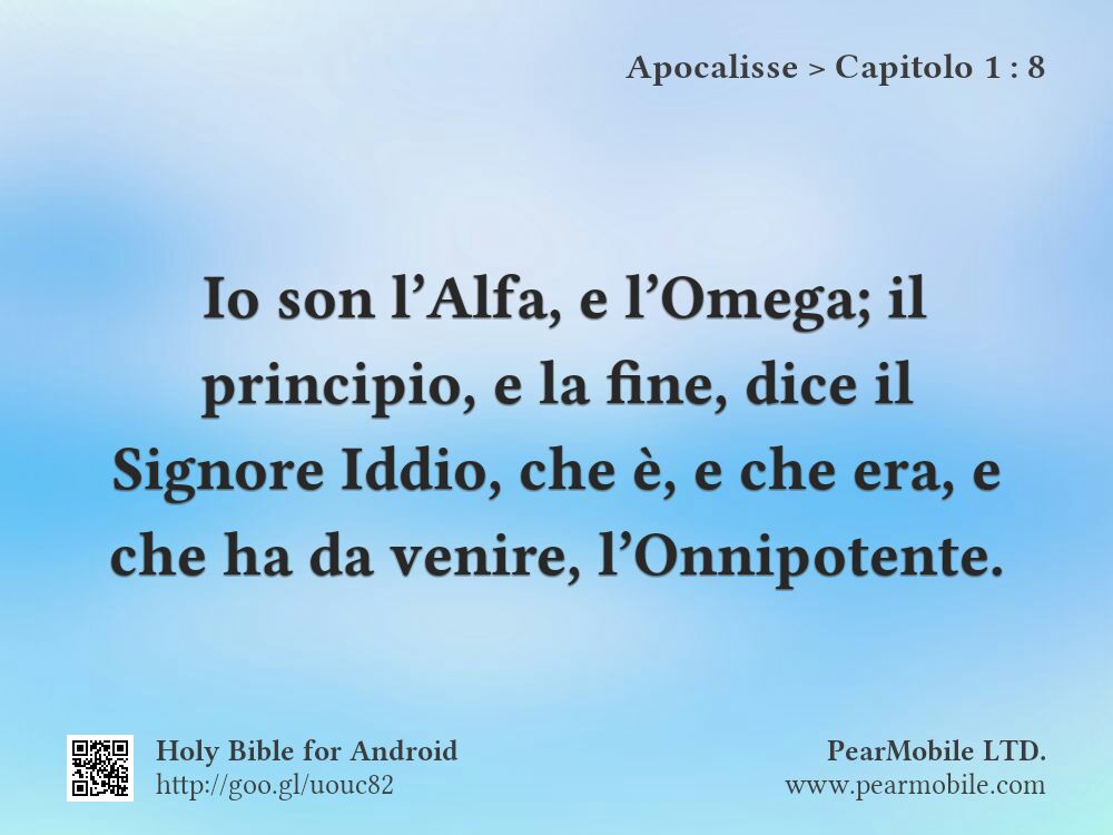 Apocalisse, Capitolo 1:8